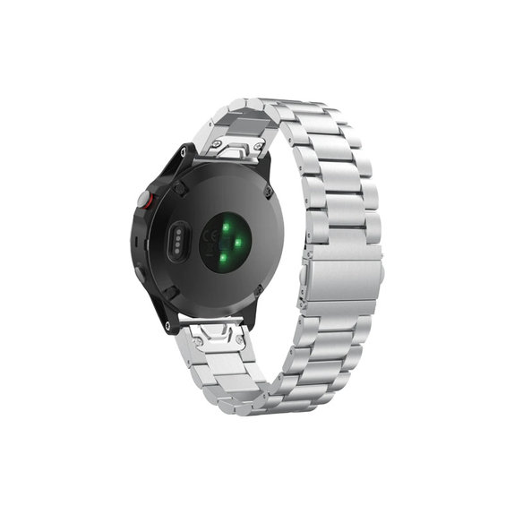 Λουράκι Ανοξείδωτου Ατσαλιού για Garmin (QuickFit 22mm) | Ασημί | Silver | FixPremium