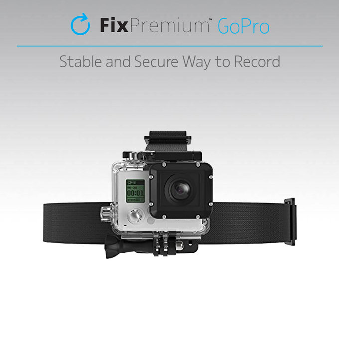 Θήκη Head Mount για GoPro | Μαύρο | Black | FixPremium
