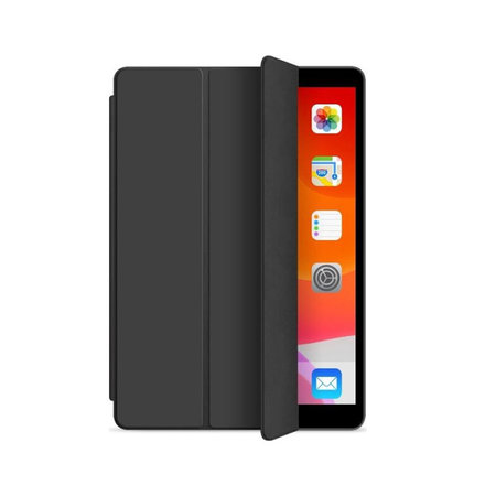 Θήκη Σιλικόνης Flip για iPad 10.2 (7η, 8η, 9η Γενιά), Μαύρο | Black | FixPremium