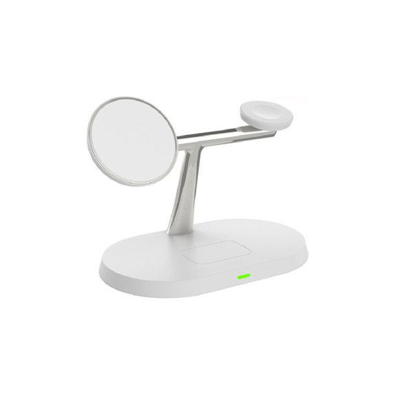 Βάση MagSafe 3σε1 για iPhone, Apple Watch & AirPods, Λευκό | White | FixPremium