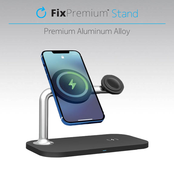 Βάση MagSafe για iPhone για Notebook, Ασημί | Silver | FixPremium