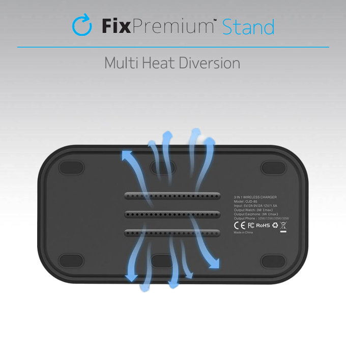 Βάση MagSafe για iPhone για Notebook, Μαύρο | Black | FixPremium