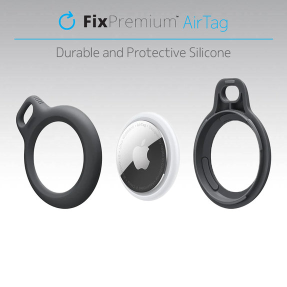 Θήκη με Κορδόνι για AirTag | μαύρο | black | FixPremium