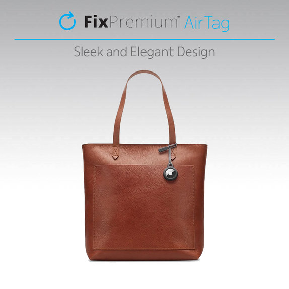 Θήκη με Κορδόνι για AirTag | μαύρο | black | FixPremium