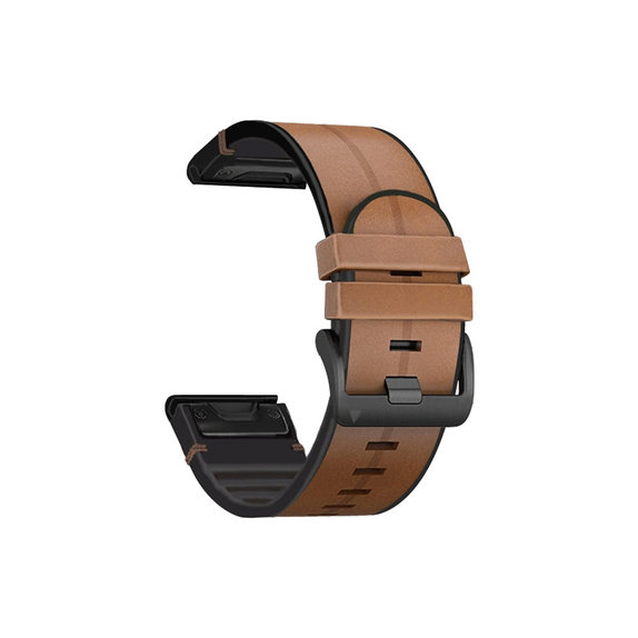 Δερμάτινο Λουράκι για Garmin (QuickFit 22mm) | light brown | FixPremium