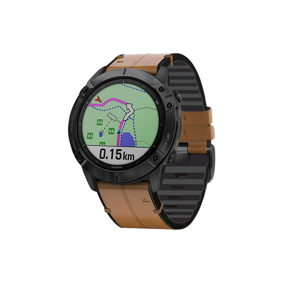 Δερμάτινο Λουράκι για Garmin (QuickFit 26mm) | light brown | FixPremium