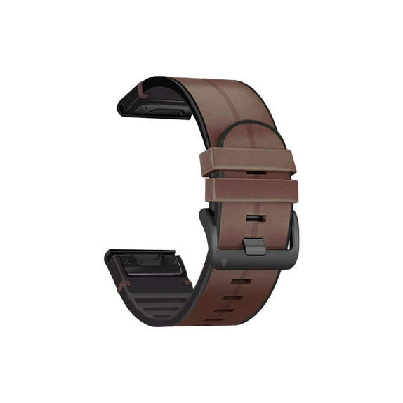 Δερμάτινο Λουράκι για Garmin (QuickFit 22mm) | brown | FixPremium