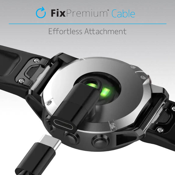 Αντάπτορας USB-C για Θύρα Garmin για Watch | μαύρο | Black | FixPremium