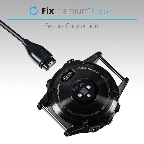 Καλώδιο Φόρτισης USB-C για Garmin Watch | Μαύρο | Black | FixPremium