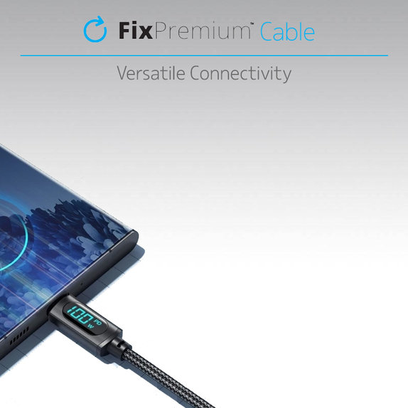 Καλώδιο USB-C / USB-C με Λειτουργία Power Delivery (1m) | Μαύρο | Black | FixPremium