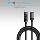 Καλώδιο USB-C / USB-C με Λειτουργία Power Delivery (1m) | Μαύρο | Black | FixPremium