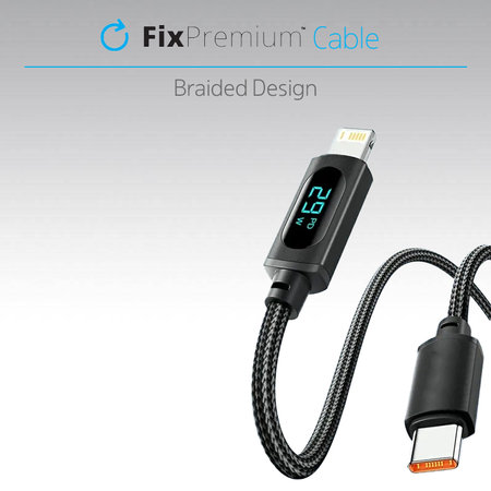 Καλώδιο USB-C / USB με Λειτουργία Power Delivery (1m) | Μαύρο | Black | FixPremium