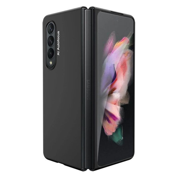 Θήκη σιλικόνης για Samsung Z Fold 3, Μαύρο, Black, FixPremium