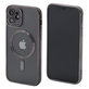 Θήκη Crystal s MagSafe για iPhone 12, Μαύρο, Black, FixPremium