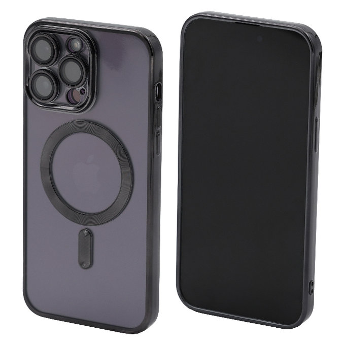 Θήκη Crystal s MagSafe για iPhone 13 Pro Max | Μαύρο | Black | FixPremium