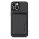 Θήκη Carbon s MagSafe Wallet για iPhone 13 mini | Μαύρο | Black | FixPremium