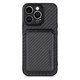 Θήκη Carbon s MagSafe Wallet για iPhone 13 Pro | Μαύρο | Black | FixPremium
