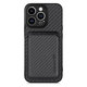Θήκη Carbon s MagSafe Wallet για iPhone 13 Pro Max | Μαύρο | Black | FixPremium