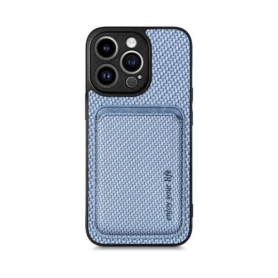 Θήκη Carbon s MagSafe Wallet για iPhone 13 Pro, Μπλε, Blue, FixPremium