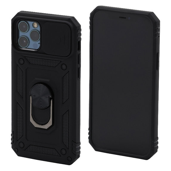 Θήκη CamShield για iPhone 12 & 12 Pro, Μαύρο, Black, FixPremium