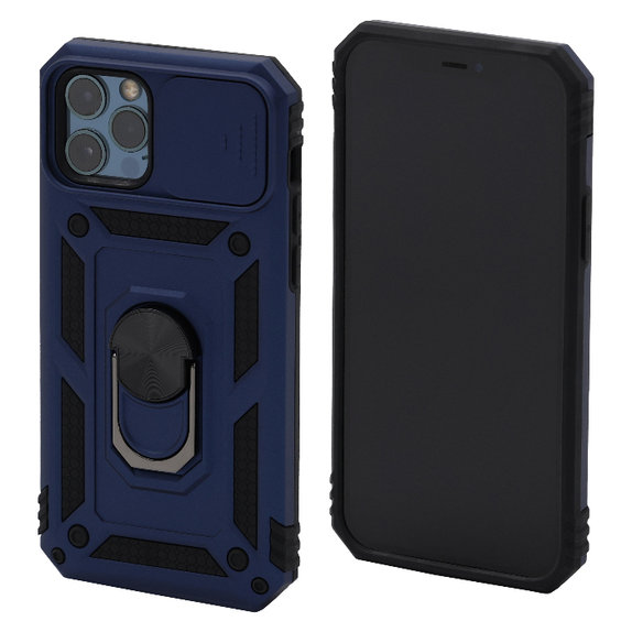 Θήκη CamShield για iPhone 12 & 12 Pro, Μπλε, Blue, FixPremium