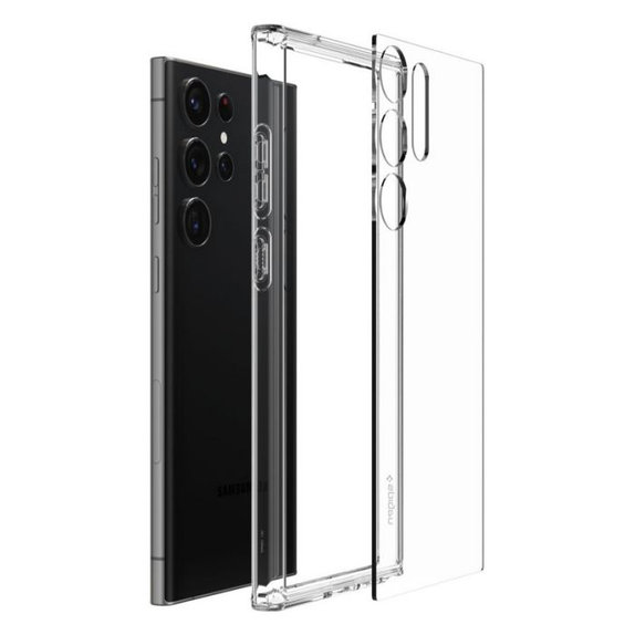 Θήκη Ultra Hybrid για Samsung S23 Ultra, Crystal Clear, Spigen