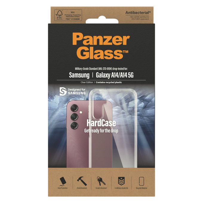 Θήκη HardCase AB για Samsung Galaxy A14/A14 5G, Διάφανο, PanzerGlass
