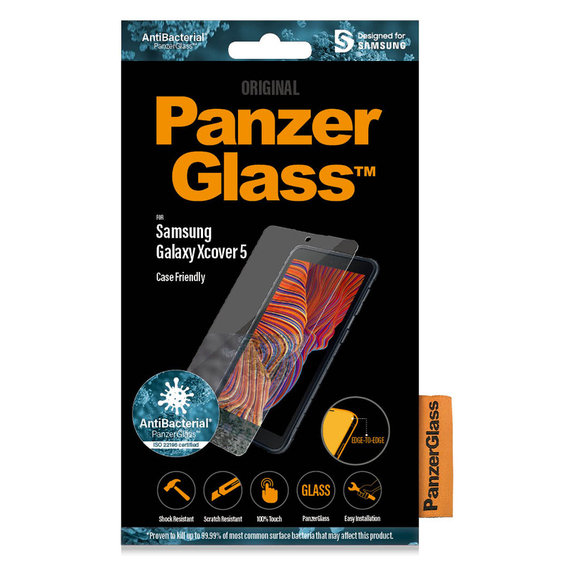 Σκληρυμένο γυαλί Case Friendly AB για Samsung Galaxy Xcover 5, Διάφανο, PanzerGlass