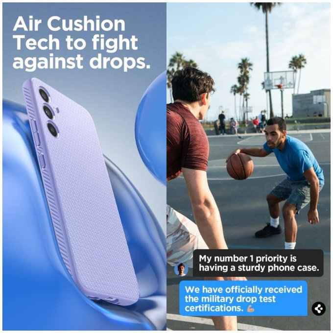 Θήκη Liquid Air για Samsung A34 5G | Awesome Violet | Spigen