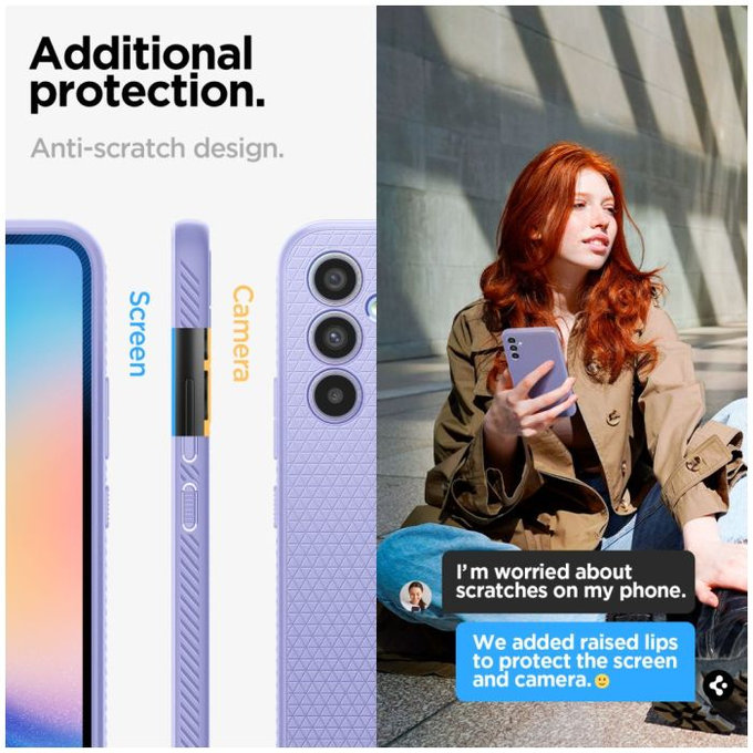 Θήκη Liquid Air για Samsung A34 5G | Awesome Violet | Spigen