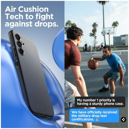 Θήκη Liquid Air για Samsung A54 5G | Matte Black | Spigen