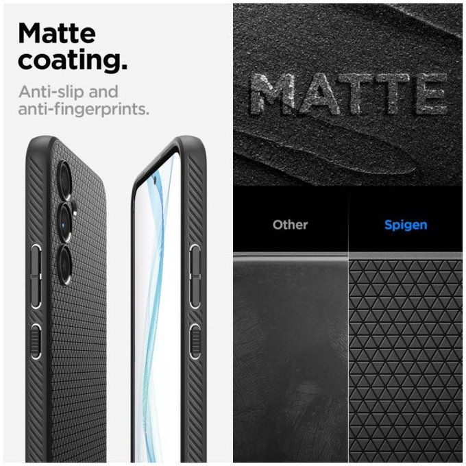 Θήκη Liquid Air για Samsung A54 5G | Matte Black | Spigen