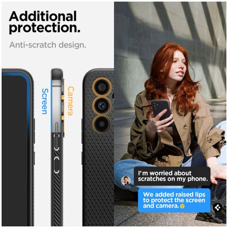 Θήκη Liquid Air για Samsung A54 5G | Matte Black | Spigen