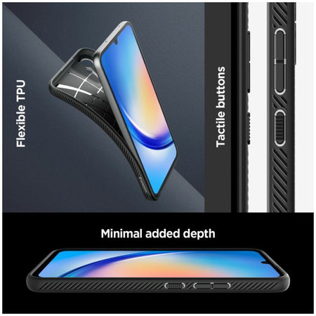 Θήκη Liquid Air για Samsung A34 5G | Matte Black | Spigen