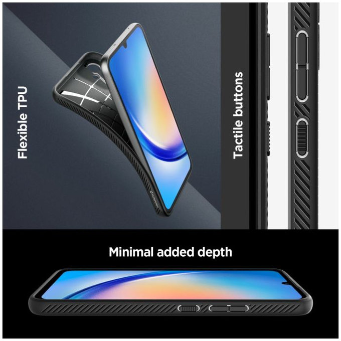 Θήκη Liquid Air για Samsung A34 5G | Matte Black | Spigen