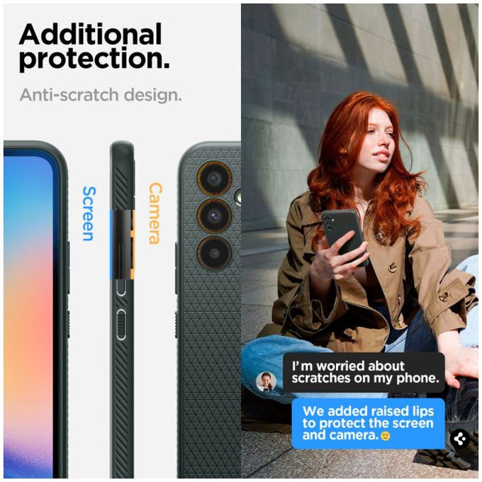 Θήκη Liquid Air για Samsung A34 5G | Abyss Green | Spigen