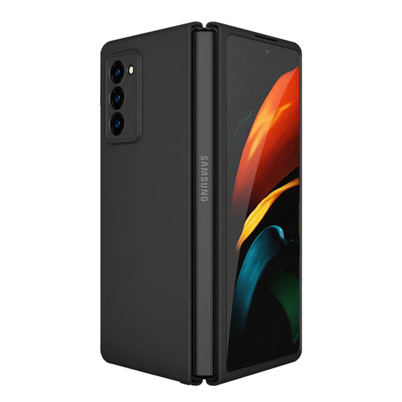 Θήκη σιλικόνης για Samsung Z Fold 2, Μαύρο, Black, FixPremium
