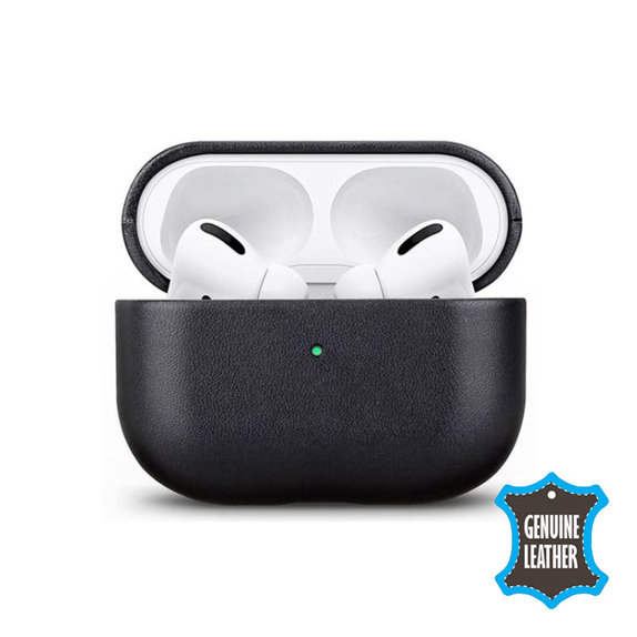 Δερμάτινη Θήκη για AirPods Pro 2, Μαύρο, Black, FixPremium