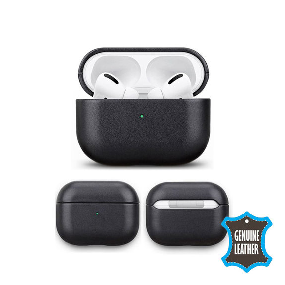 Δερμάτινη Θήκη για AirPods Pro 2, Μαύρο, Black, FixPremium