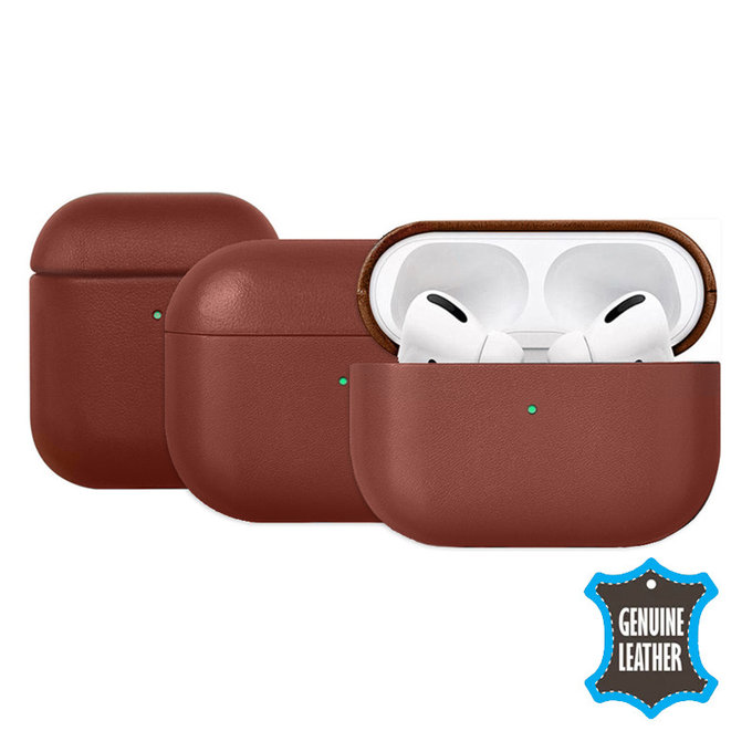 Δερμάτινη Θήκη για AirPods Pro 2, Καστανός, Brown, FixPremium