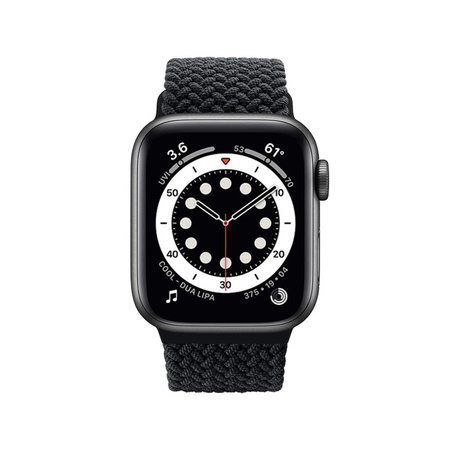 Λουράκι Solo Loop για Apple Watch | 42mm | 44mm | 45mm | 49mm | Μαύρο | Black | FixPremium
