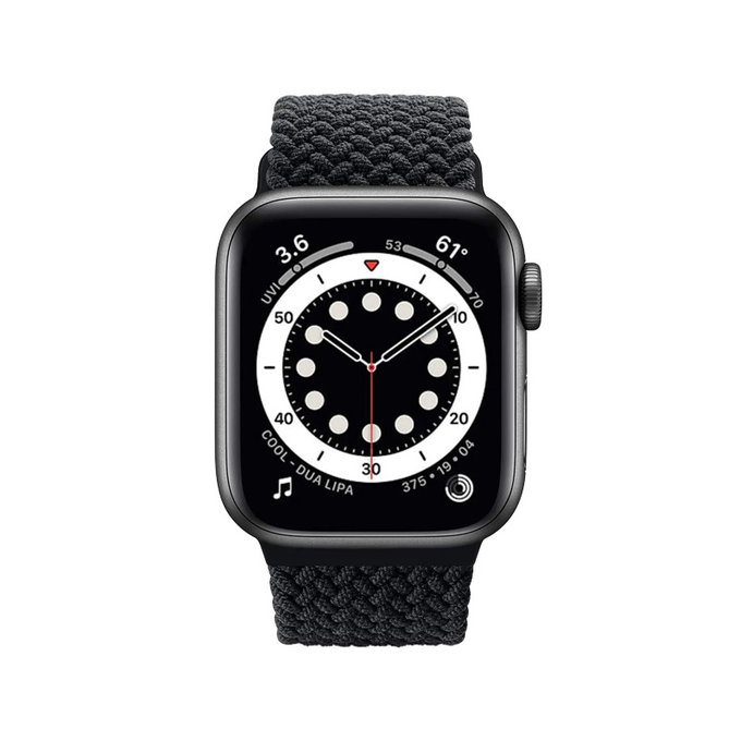 Λουράκι Solo Loop για Apple Watch | 42mm | 44mm | 45mm | 49mm | Μαύρο | Black | FixPremium