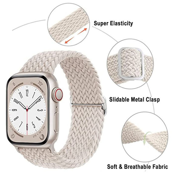 Λουράκι Solo Loop για Apple Watch | 42mm | 44mm | 45mm | 49mm | Μαύρο | Black | FixPremium