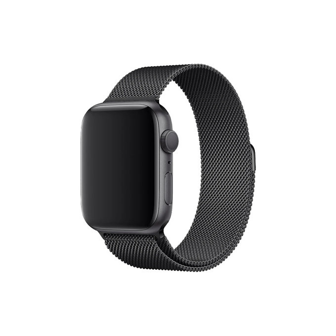 Λουράκι Milanese Loop για Apple Watch | 42mm | 44mm | 45mm | 49mm | Μαύρο | Black | FixPremium