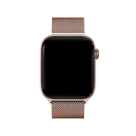 Λουράκι Milanese Loop για Apple Watch | 38mm | 40mm | 41mm | Ροζ Χρυσό | Rose Gold | FixPremium