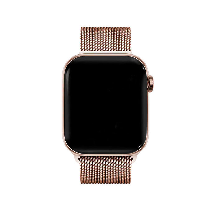 Λουράκι Milanese Loop για Apple Watch | 38mm | 40mm | 41mm | Ροζ Χρυσό | Rose Gold | FixPremium