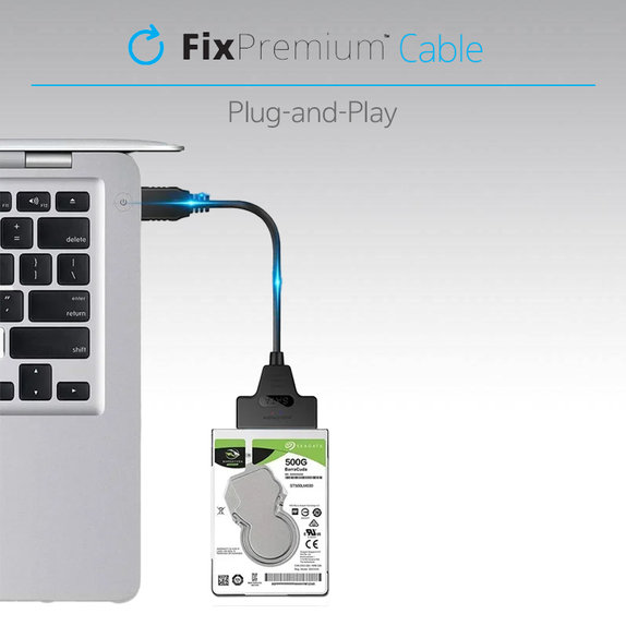 Καλώδιο USB / SATA 2.5" | Μαύρο | Black | FixPremium