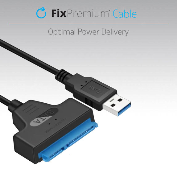 Καλώδιο USB / SATA 2.5" | Μαύρο | Black | FixPremium