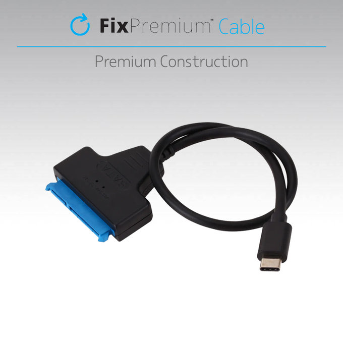 Καλώδιο USB-C / SATA 2.5" | Μαύρο | Black | FixPremium