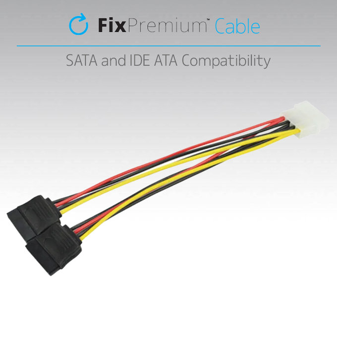 Καλώδιο Τροφοδοσίας IDE ATA / 2x SATA | FixPremium